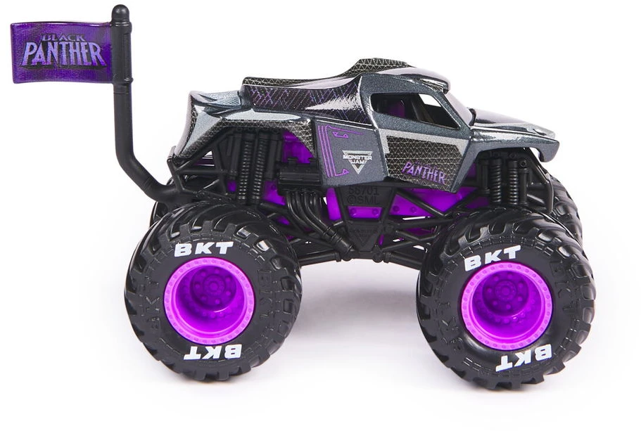 „Monster Jam“ – 1:64 „Marvel“ vienetas – Juodoji pantera (6071335)