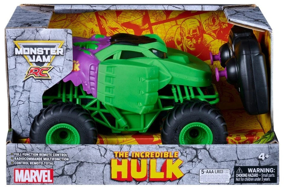 MONSTER JAM RC 1:24 visureigis Marvel Hulk, 6076629