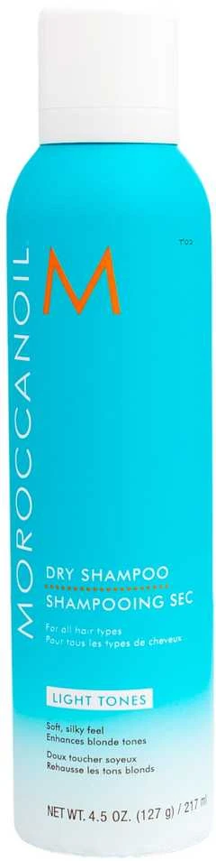 Moroccanoil Light Tones Sausas šampūnas šviesiems plaukams, 205 ml