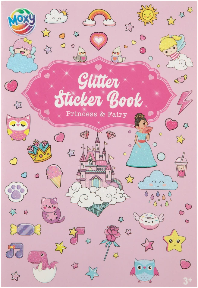 Moxy Ccg Mz Import CCG knygelė su blizgučiais, mėlynais lipdukais 100006 62747