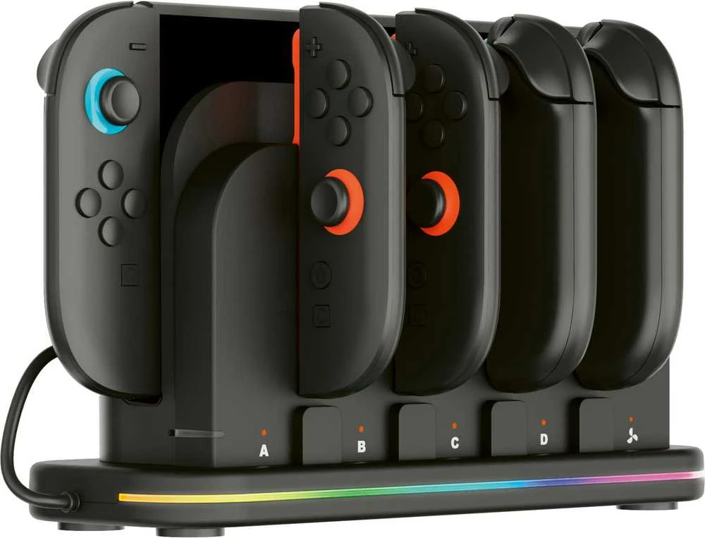 „Nacon Nintendo Switch 2“ kelių įkrovimų stotelė RGB