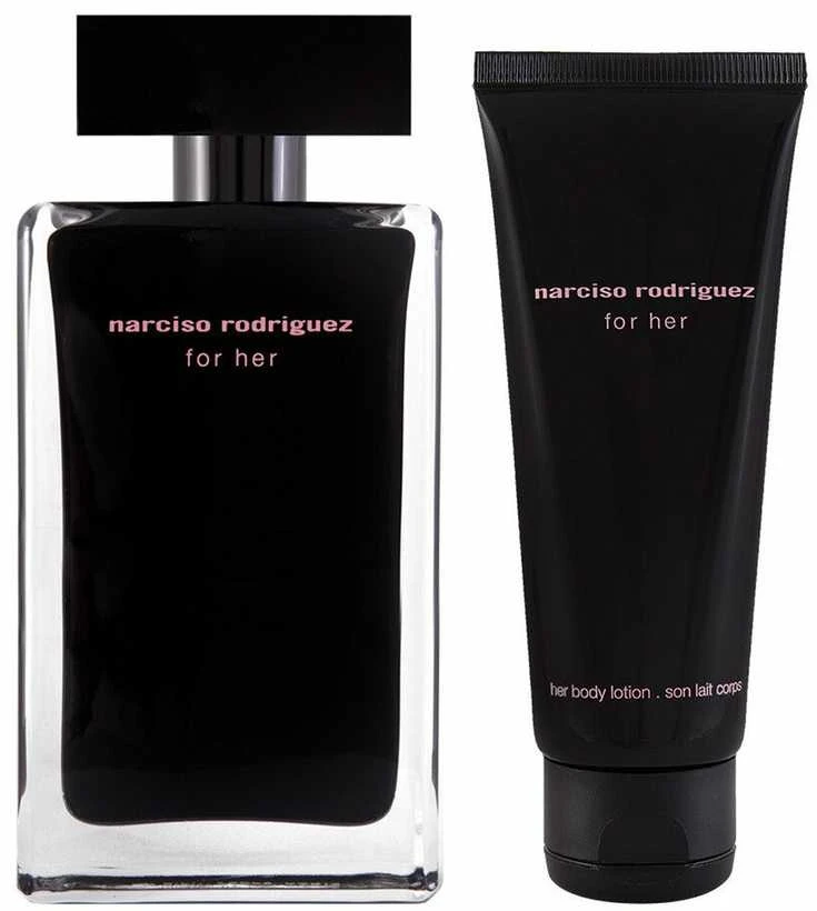 Kvepalų rinkinys Narciso Rodriguez For Her (100 ml EDT + Kūno losjonas 75ml)