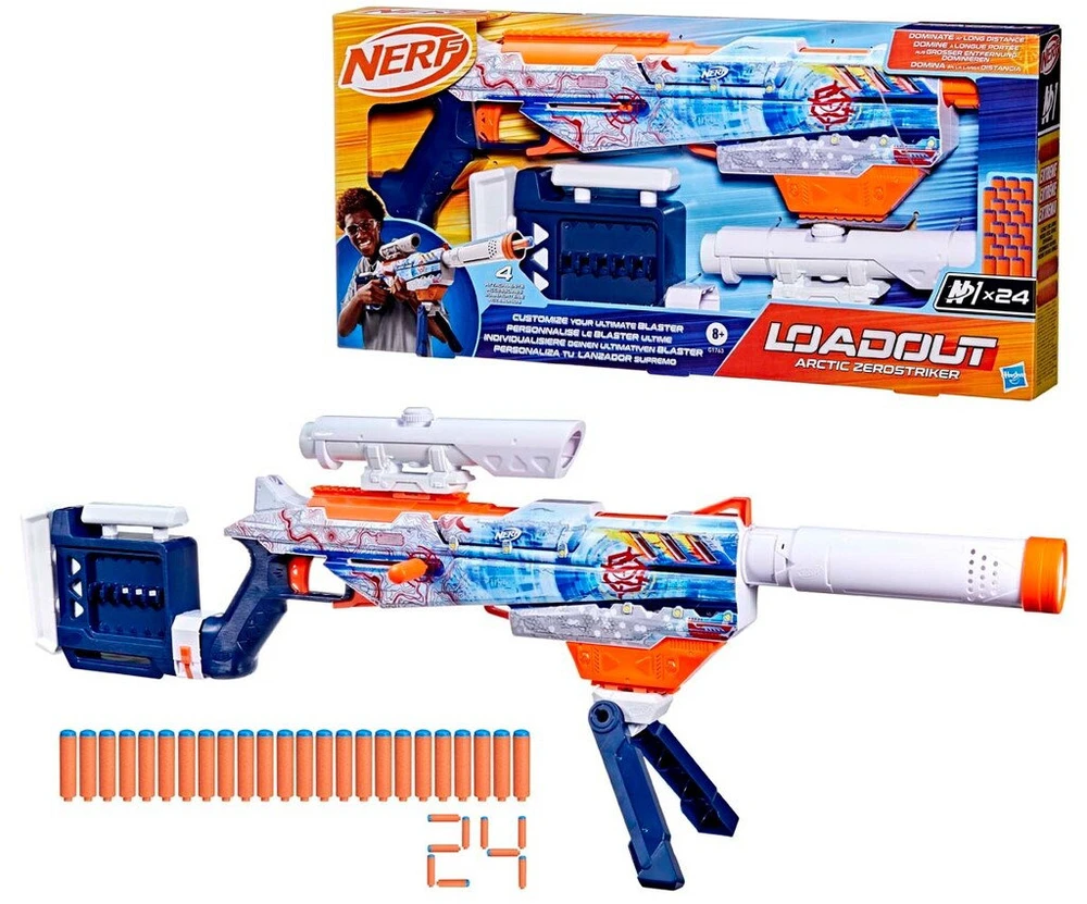 Žaislinis šautuvas Nerf Loadout Artic Zerostriker