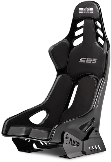 „Next Level Racing ES3 Elite Sim“ lenktyninė sėdynė, stiklo pluošto versija – juodas