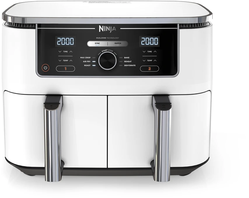 Ninja Foodi MAX dviejų zonų gruzdintuvė AF400EU, 9,5 l, Balta