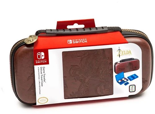 „Nintendo Game Traveler Deluxe“ kelioninis dėklas „Zelda Breath of the Wild Brown“.