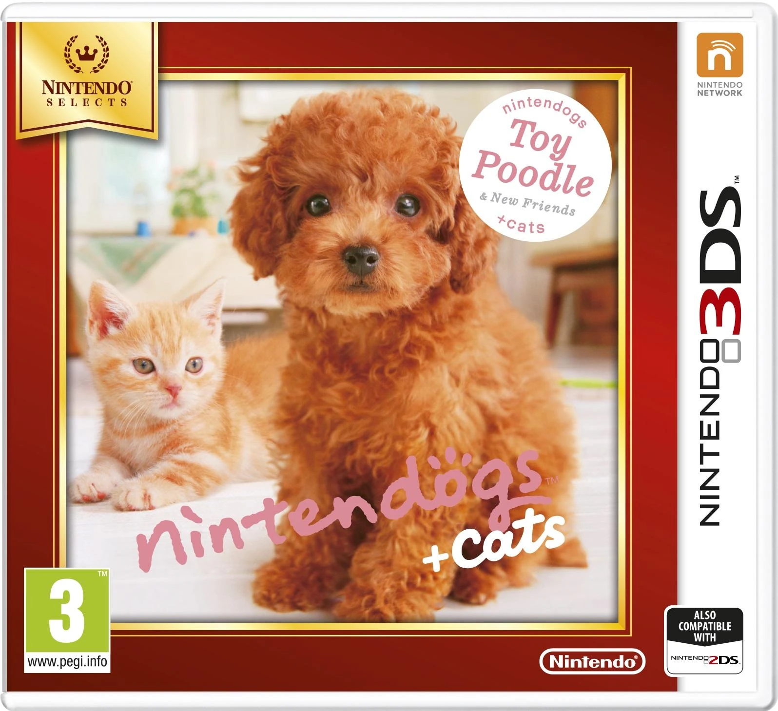 „Nintendogs and Cats 3D“: žaislinis pudelis (pasirinktas) – „Nintendo 3DS“