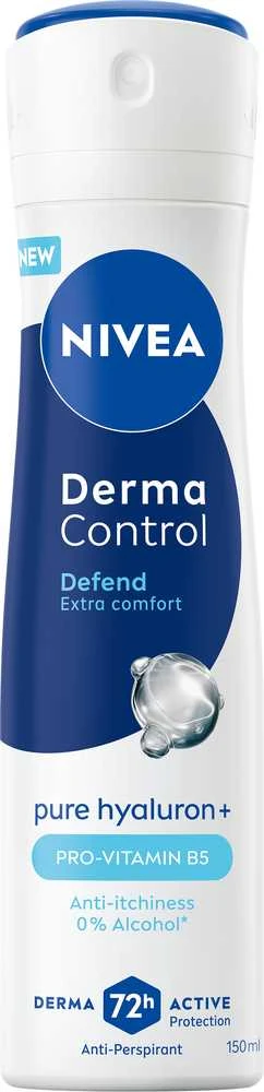 Nivea Derma Control Defend purškiamas dezodorantas su hialuronu