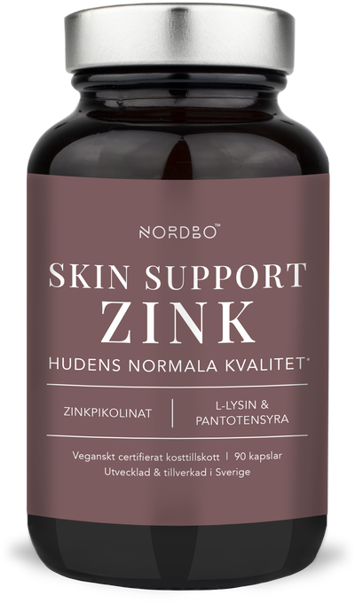 NORDBO – Vegan Skin Support Cinkas – 90 kapsulių