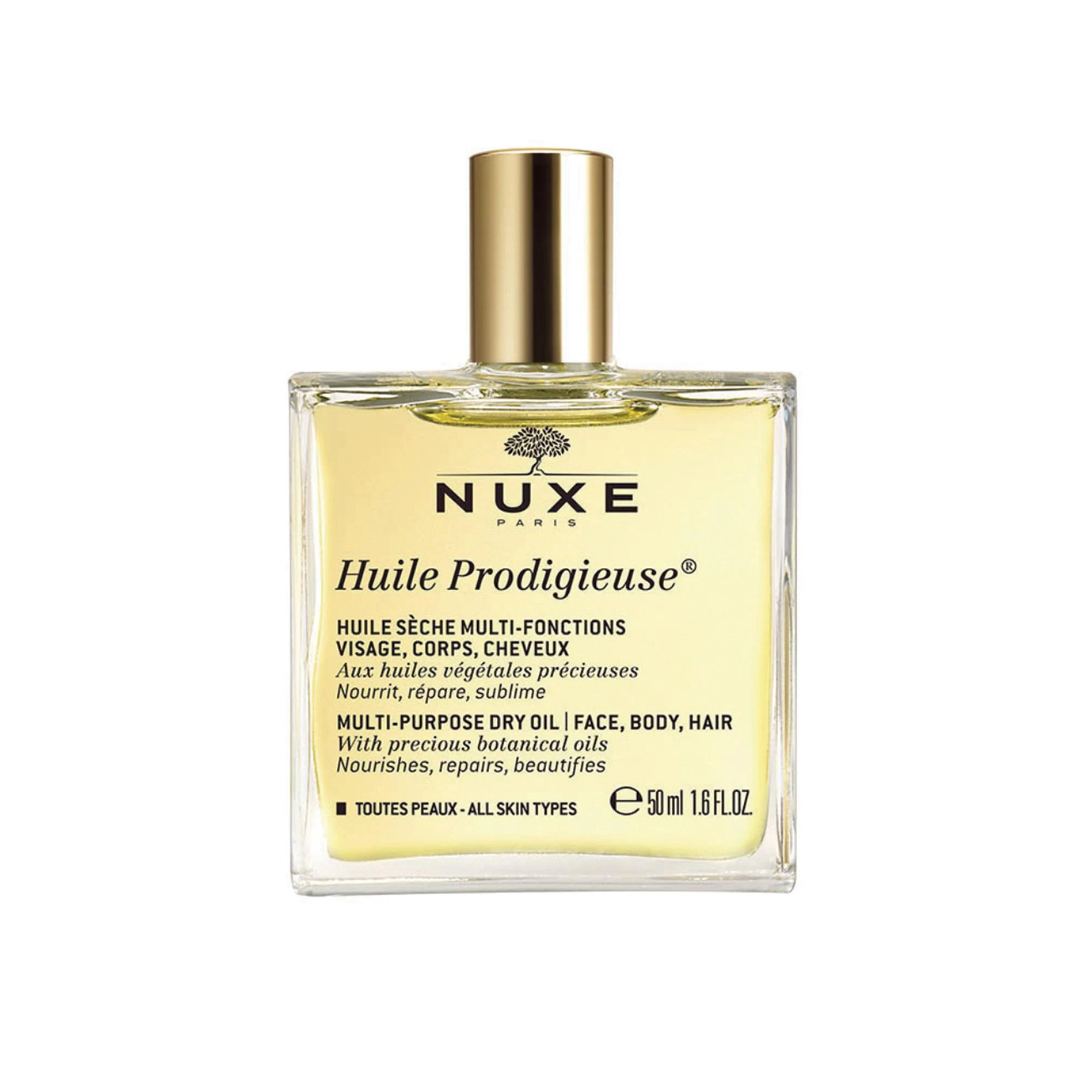 Nuxe Sausasis aliejus „Huile Prodigieuse® Multi-purpose dry oil“ (veidui ir kūnui puoselėti), 50 ml