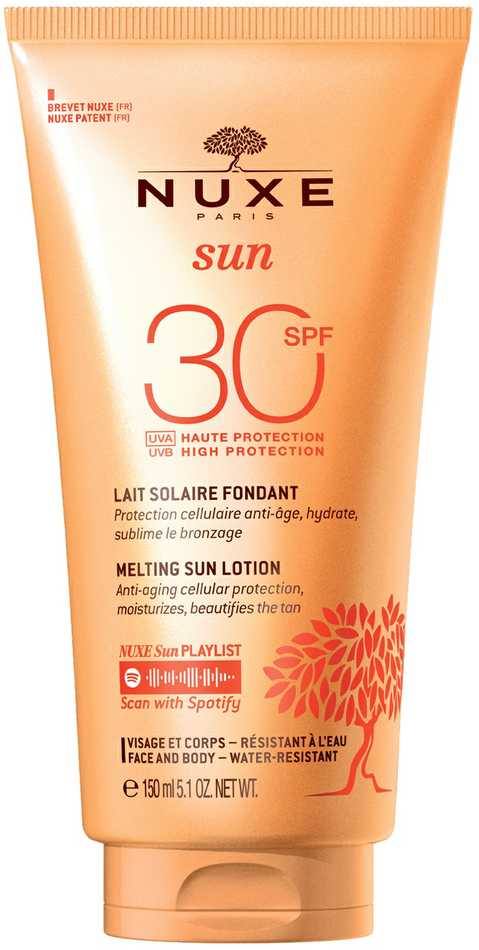 "Nuxe Sun" veido ir kūno losjonas su apsauga nuo saulės Spf30 150ml