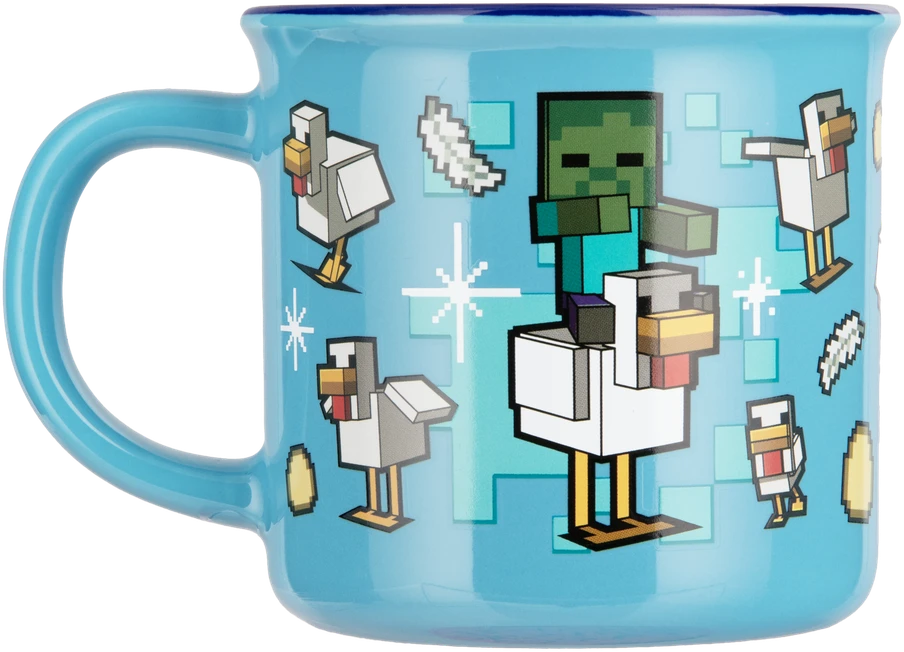 Paladone Minecraft - Chicken Jockey puodelis | Reaguojantis į karštį 350 ml