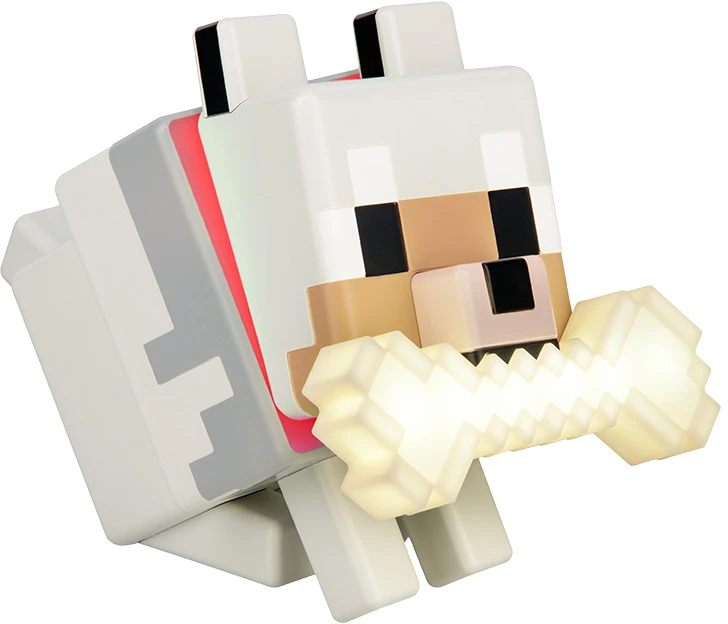 Paladone Minecraft Wolf GloBuddies lempa | 14.3 cm