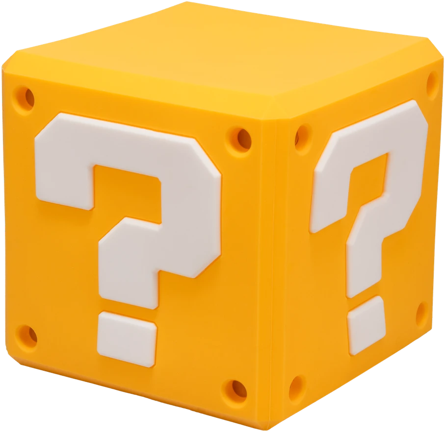 Paladone Super Mario - klausimų blokas „SquishyGlo Light“