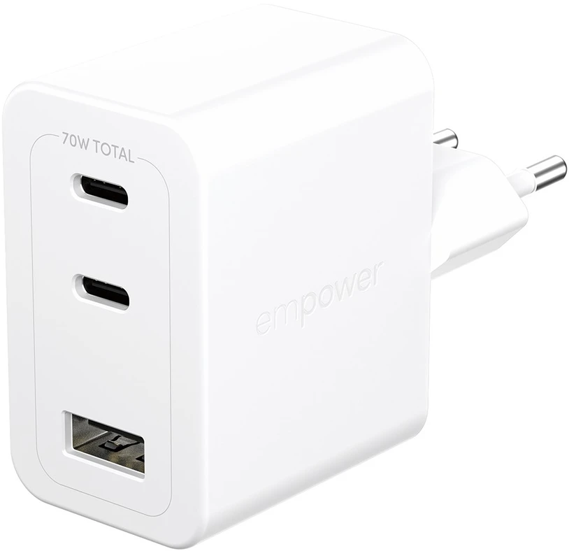 Panzer Glass Įkroviklis PanzerGlass empower Turbo jungiama į tinklą 1x USB-A 2x USB-C (EM31479)