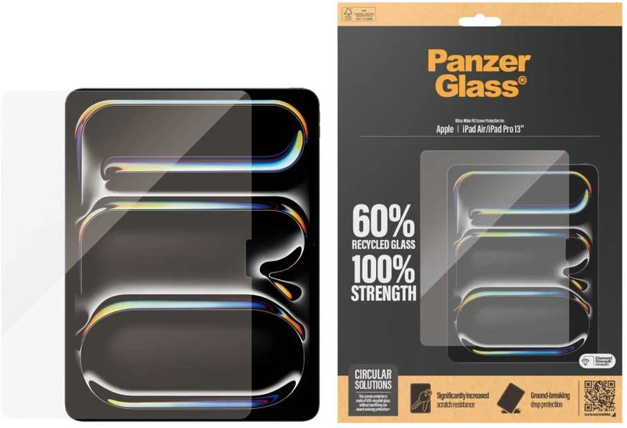 Panzer Glass PanzerGlass Ultra-Wide Fit | 2835 | 13 colių | Ekrano apsauga | Apple iPad Air 13'' (2024) / Apple iPad Pro 13'' (2024) | Skaidrus
