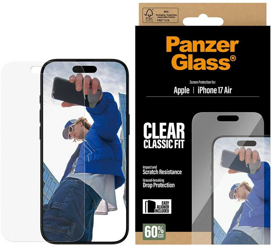 Panzer Glass Grūdintas stiklas PanzerGlass Classic Fit EasyAligner do iPhone Air
