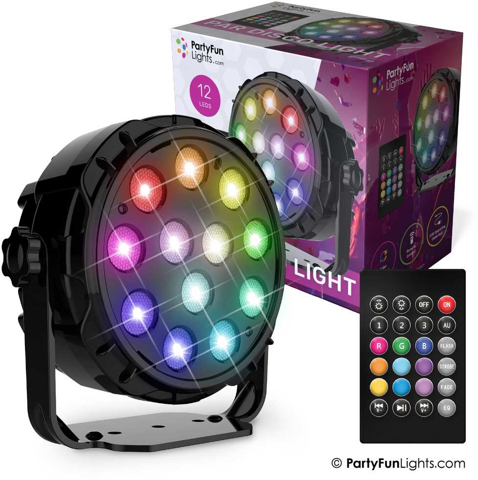 Nielsen_Light Partyfunlights Disko projektorius su nuotolinio valdymo pultu Ø: 12,6 cm