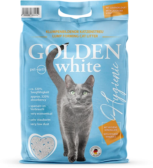 Golden Grey Golden Pilkas GOLDEN Baltas Hygienic - bentonite litter - 14kg