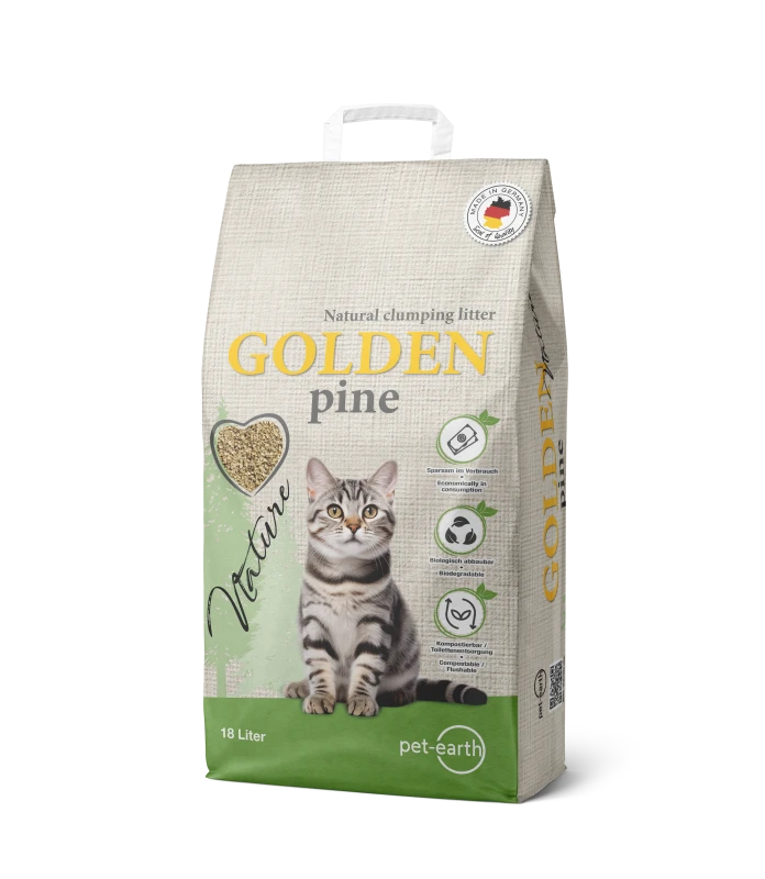 GOLDEN pine - Nature 18L - catlitter