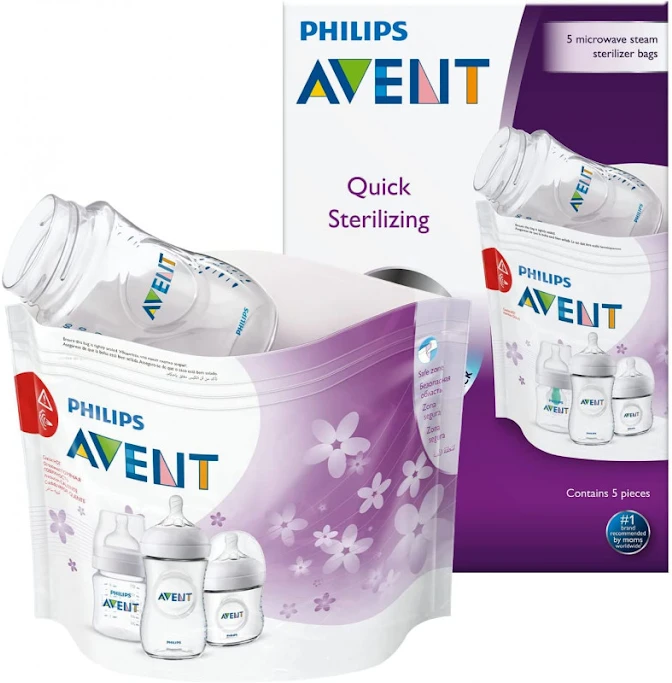 Philips "Avent" mikrobangų krosnelės sterilizatoriaus maišelis 5 vnt