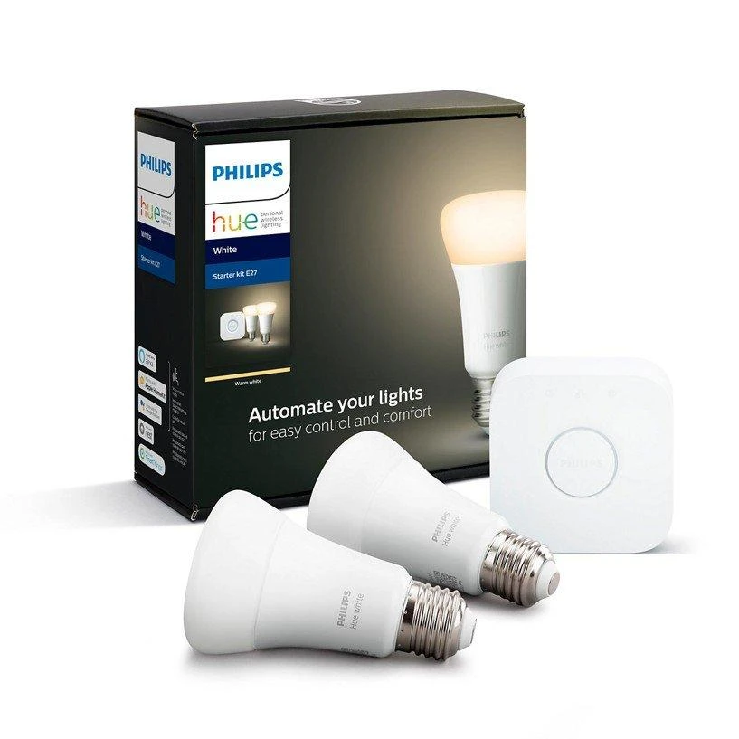 „Philips Hue Baltas LED“ pradinis rinkinys E27 „Zigbee“, „Bluetooth“