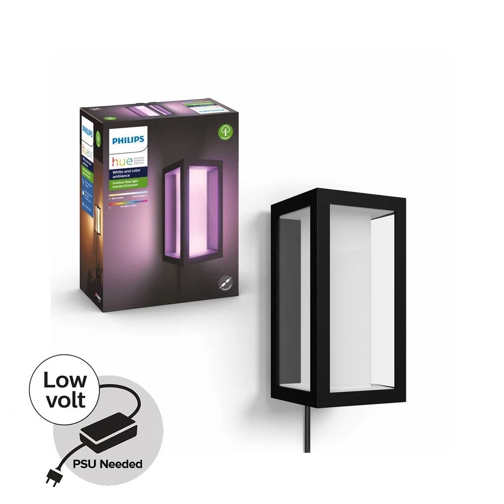 Philips Hue Sieninis lauko šviestuvas Impress (Baltas ir spalvotas)