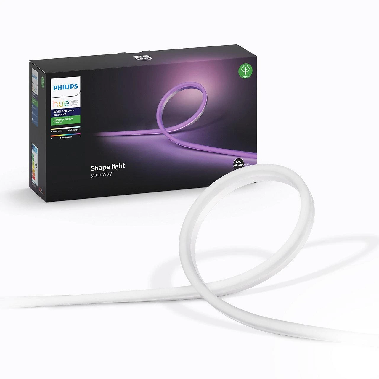 „Philips Hue“ | Šviesos juostelė | „Hue Baltas“ ir spalvų aplinka | 37,5 W | Baltas ir spalvota šviesa