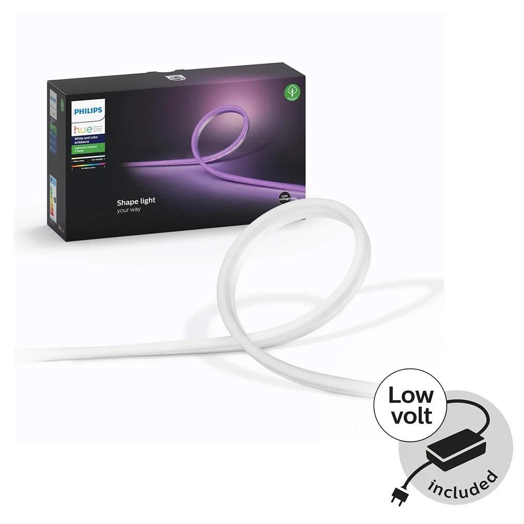 „Philips Hue“ | Šviesos juostelė | „Hue Baltas“ ir spalvų aplinka | 37,5 W | Baltas ir spalvota šviesa