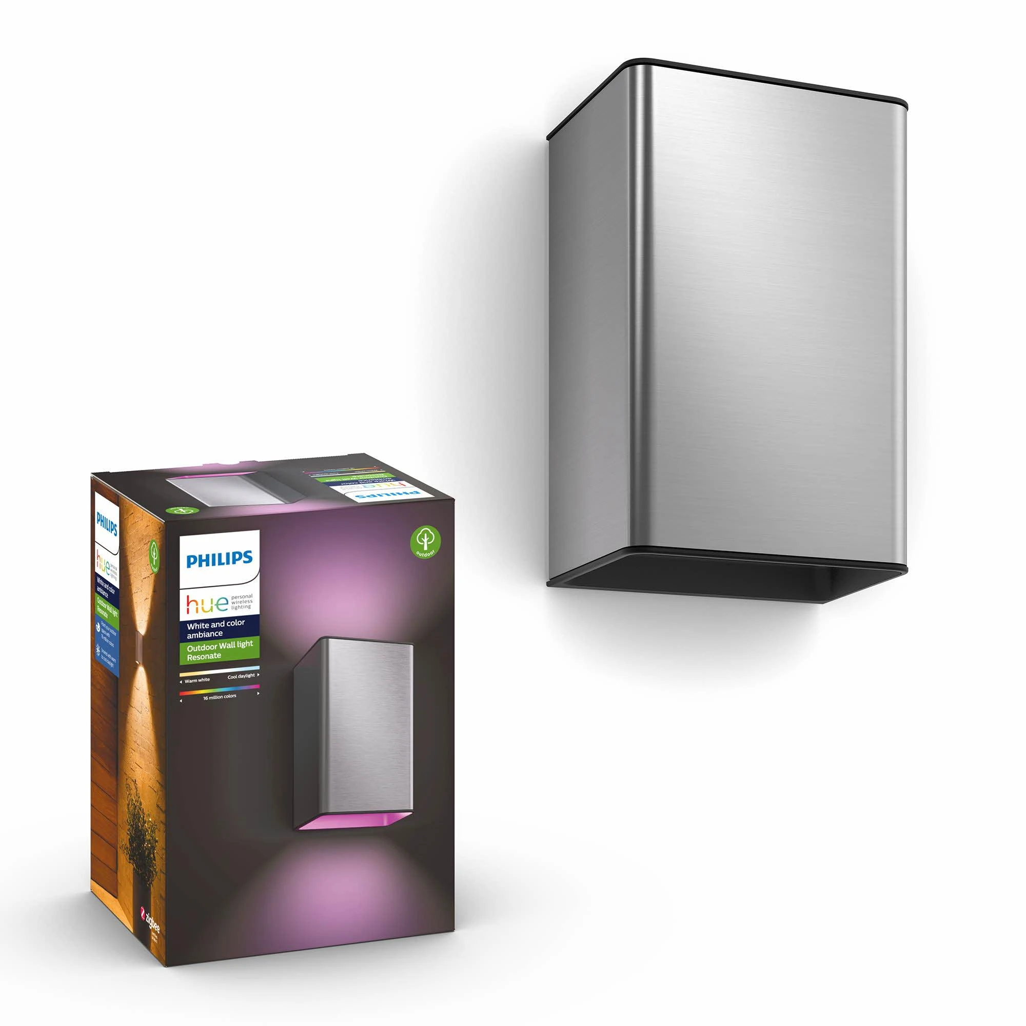 Philips Hue Sieninis lauko šviestuvas Resonate (Baltas ir spalvotas)