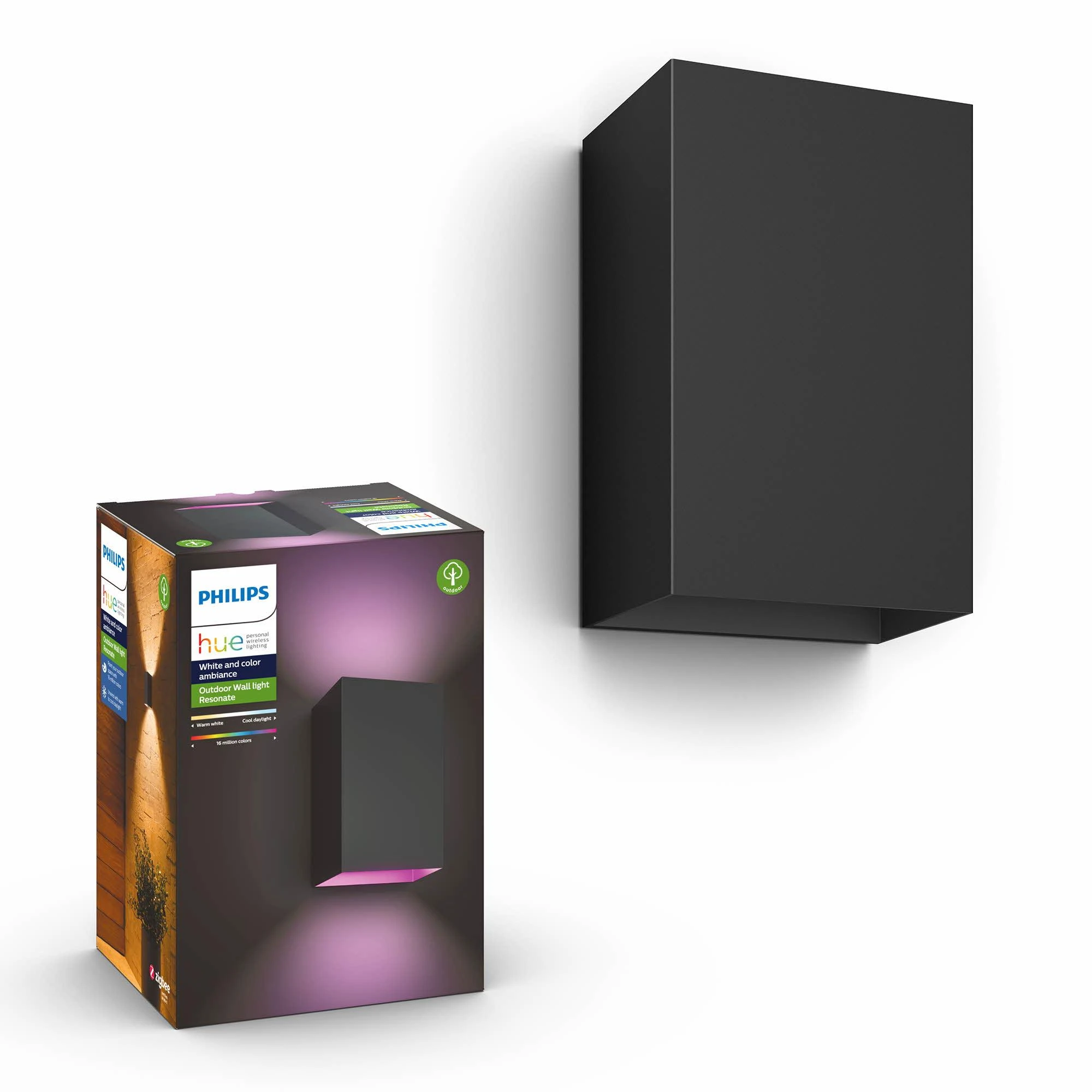 Philips Hue Sieninis lauko šviestuvas Resonate (Baltas ir spalvotas)