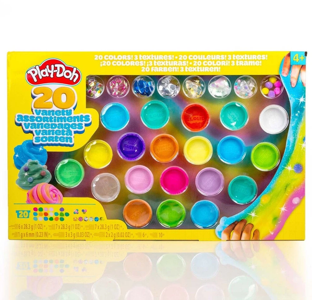 „Play-Doh“ – mišraus ir žaidžiančio žaislo rinkinys, 20 vnt. pakuotėje – (334-235506)
