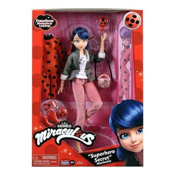 MIRACULOUS lėlė su aksesuarais SUPER SECRET MARINETTE W/ LADYBUG OUTFIT, 50355