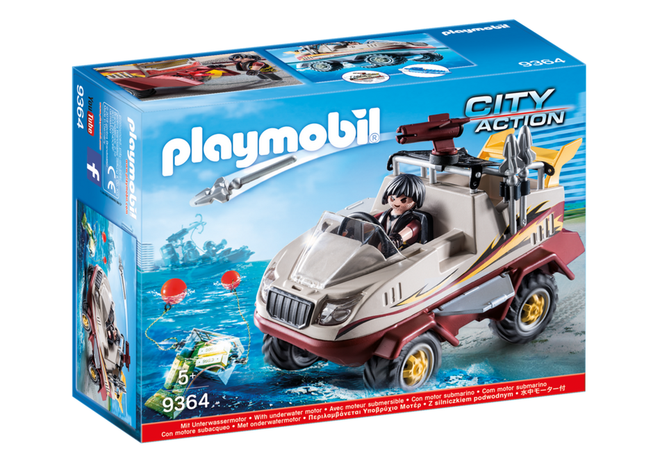PLAYMOBIL CITY ACTION Sunkvežimis amfibija, 9364
