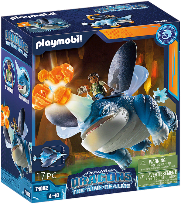 71082 PLAYMOBIL® Drakonai. Devyni karalysčių – Plowhorn ir D'Angelo