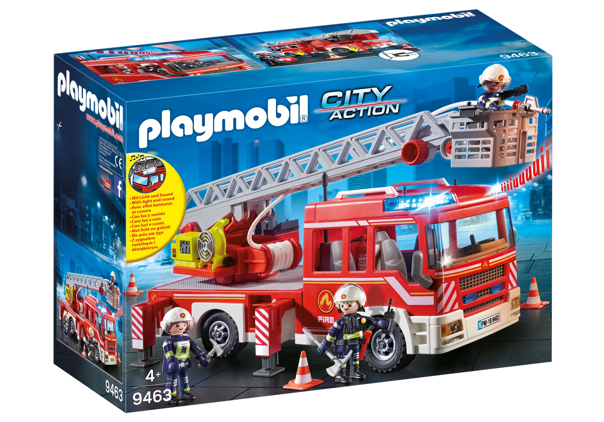 PLAYMOBIL CITY ACTION Fire Ladder Unit, 9463