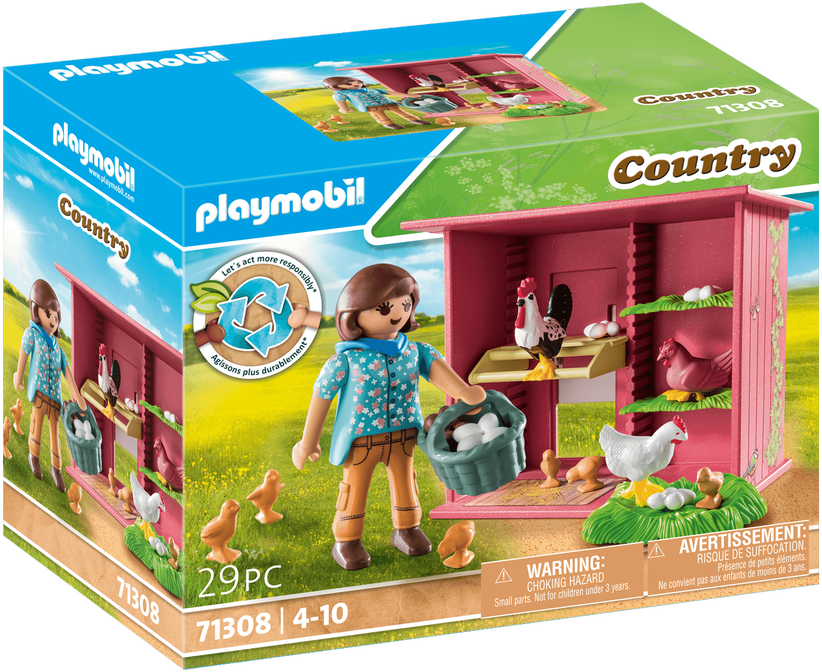 Konstruktorius Playmobil Vištiena su viščiukais 71308