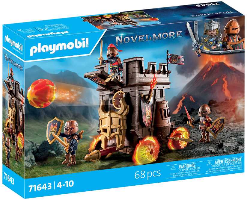 PLAYMOBIL 71643 Battle Wagon Novelmore Knights Fire Cannon Castle Series