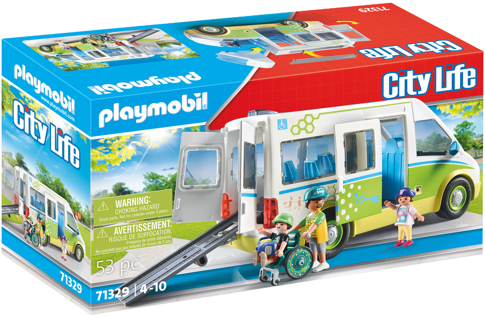 Konstruktorius Playmobil School Bus 71329, plastikas