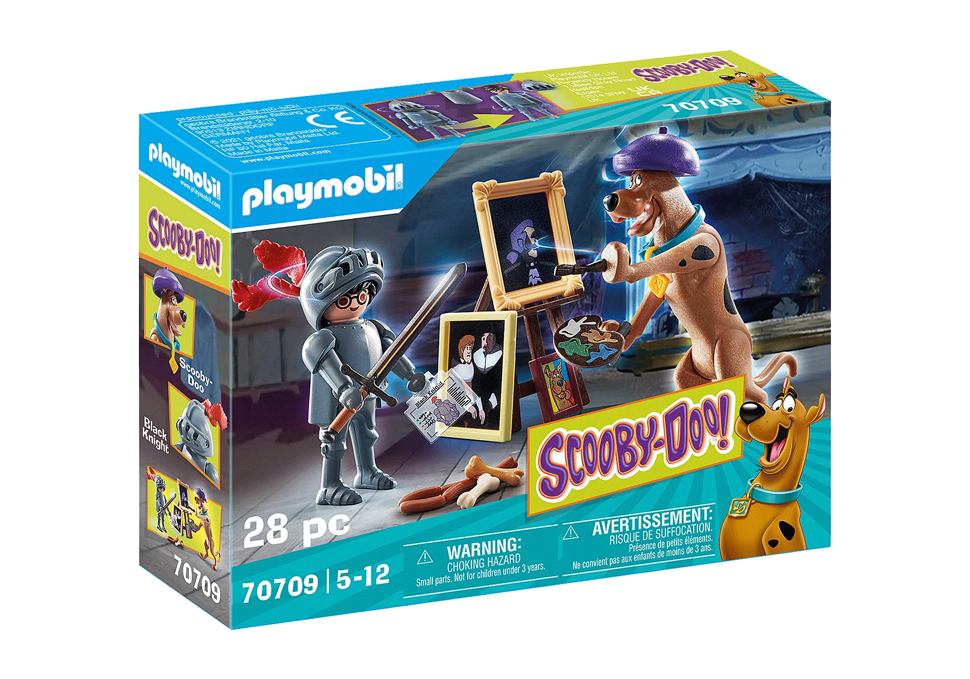 Playmobil Rinkinys Scooby-Doo 70709 Przygoda su Juodas Knight