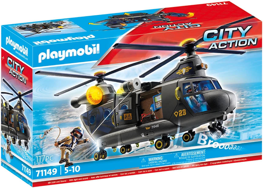 PLAYMOBIL CITY ACTION Gelbėtojų lėktuvas 71149