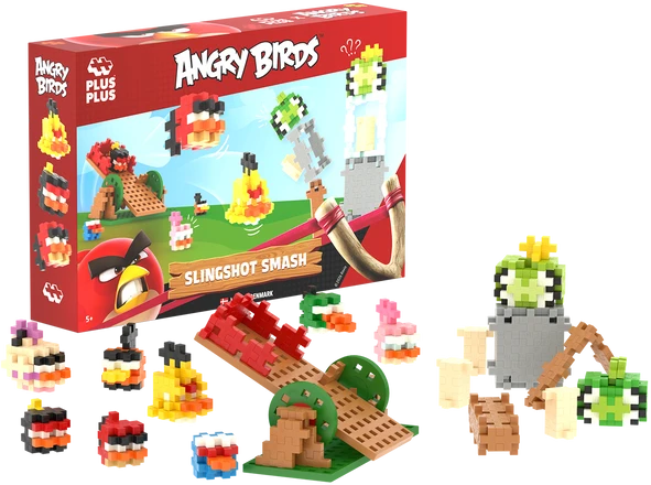 Plus Plus konstruktorius Angry Birds Katapultos smūgis