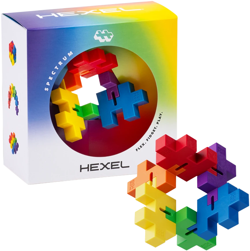 Plus Plus antistresinis žaislas, Hexel Spectrum