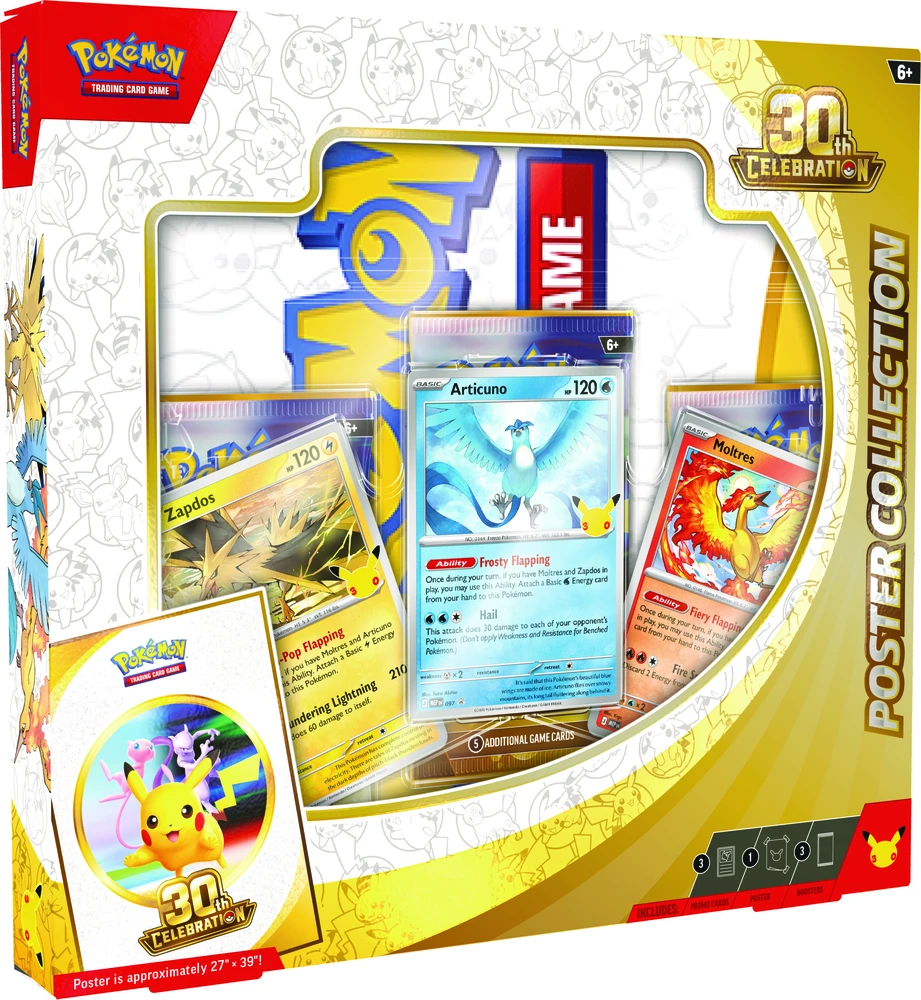 The Pokemon Pokemon TCG: 30th Celebration - Poster Collection