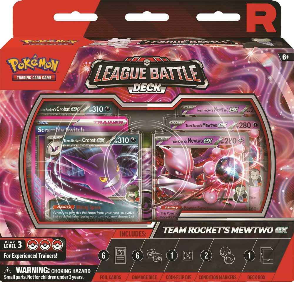 The Pokemon Pokémon TCG - League Battle Deck - Team Rocket’s Mewtwo ex