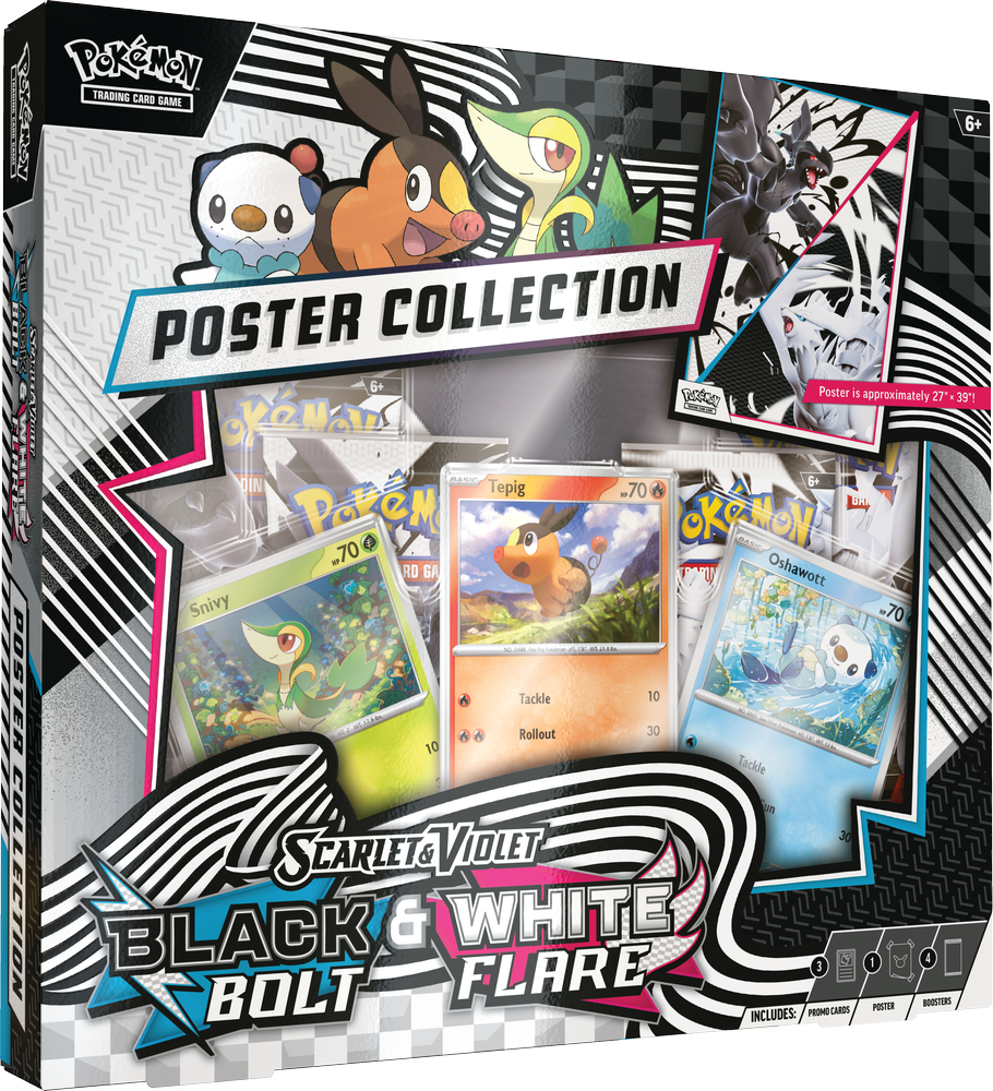 The Pokemon Pokemon TCG: Scarlet & Violet 10.5 - Juodas Bolt & Baltas Flare Unova Poster Collection