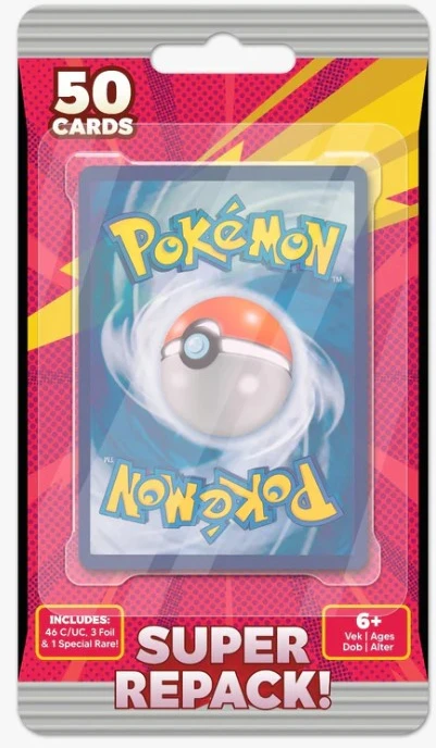 Prekybos kortelės - Saivix Pokemon TCG Super Repack 50 kortelių