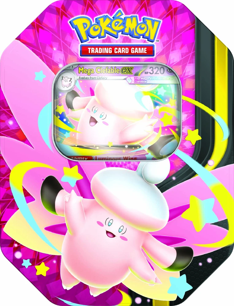 The Pokemon Pokemon TCG - Mega Moonlit: Mega Gengar ex Tin (4 boosters)