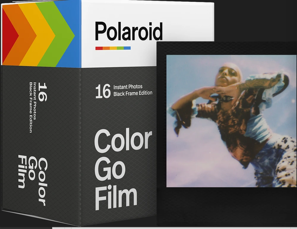 POLAROID GO FILM DOUBLE PACK 16 PHOTOS - Juodas FRAME