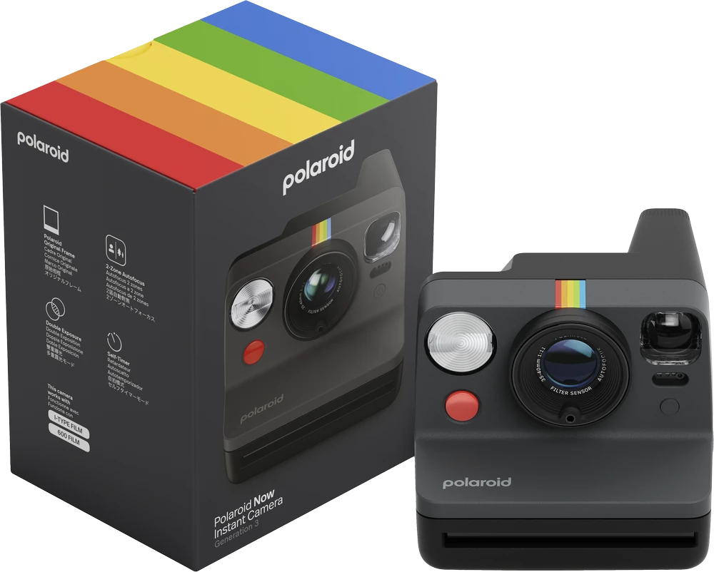 Polaroid Now Gen 3 Juodas